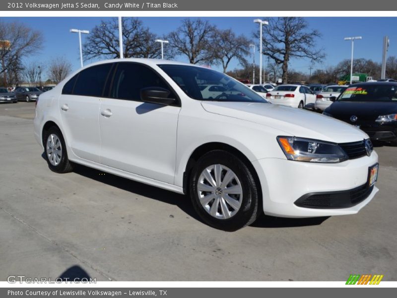 Candy White / Titan Black 2012 Volkswagen Jetta S Sedan
