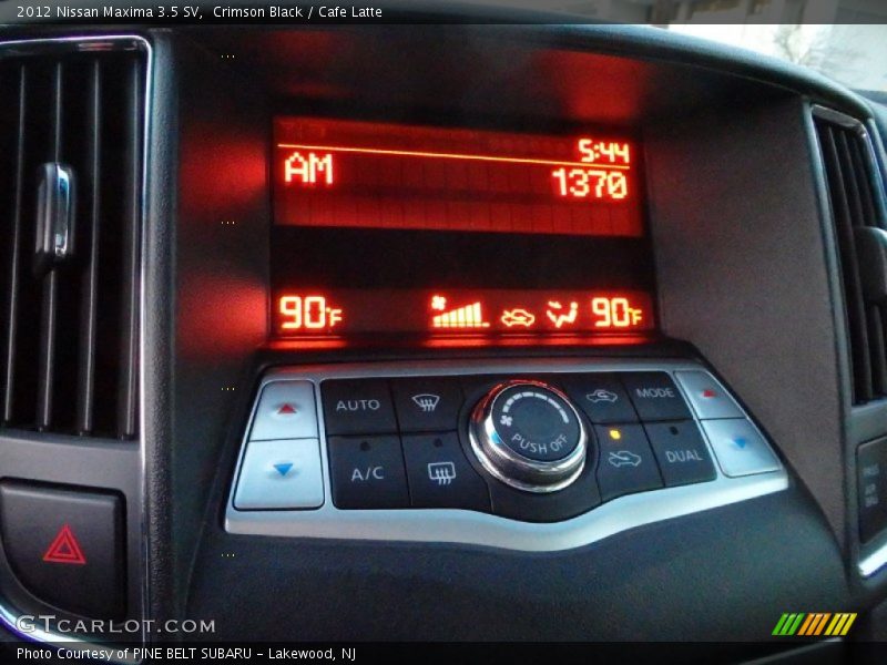 Crimson Black / Cafe Latte 2012 Nissan Maxima 3.5 SV