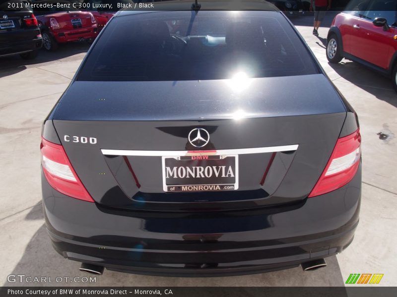 Black / Black 2011 Mercedes-Benz C 300 Luxury