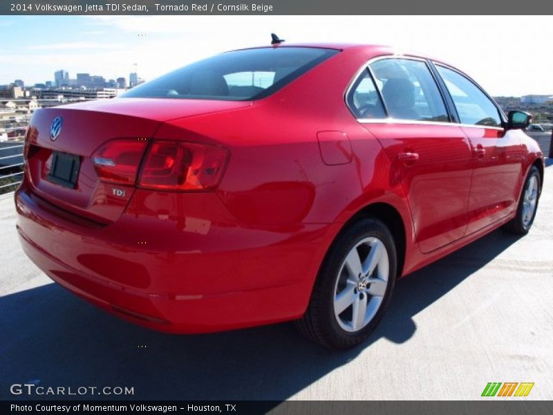 Tornado Red / Cornsilk Beige 2014 Volkswagen Jetta TDI Sedan