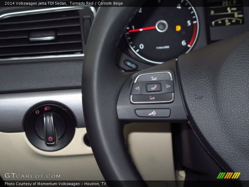 Tornado Red / Cornsilk Beige 2014 Volkswagen Jetta TDI Sedan