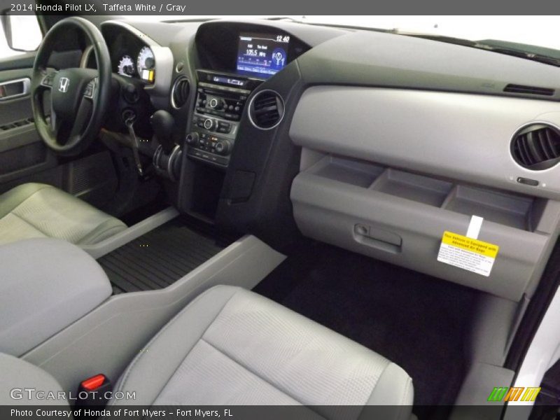 Taffeta White / Gray 2014 Honda Pilot LX