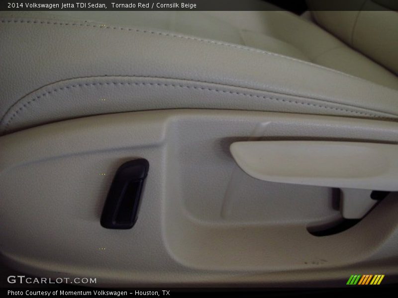 Tornado Red / Cornsilk Beige 2014 Volkswagen Jetta TDI Sedan