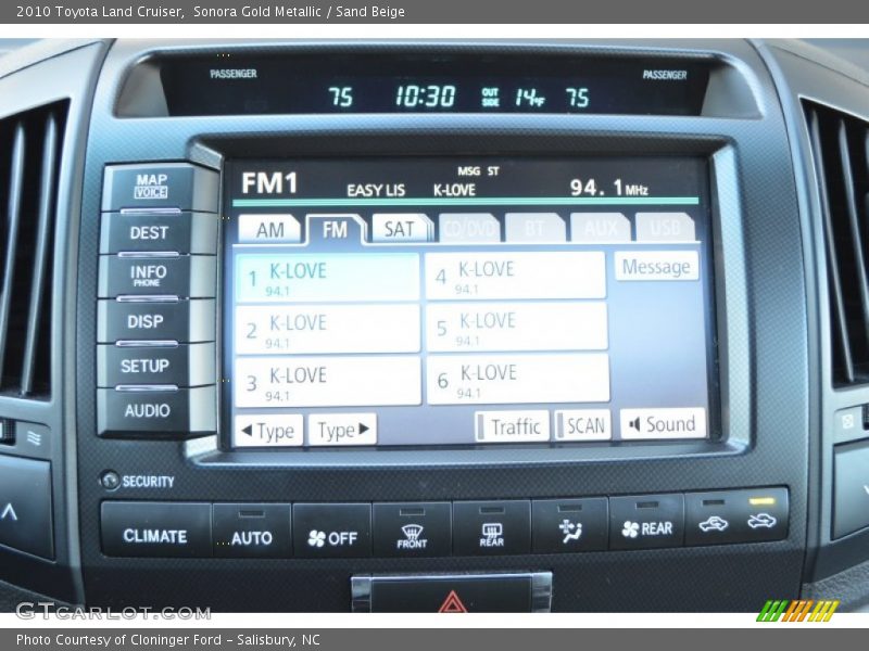 Controls of 2010 Land Cruiser 