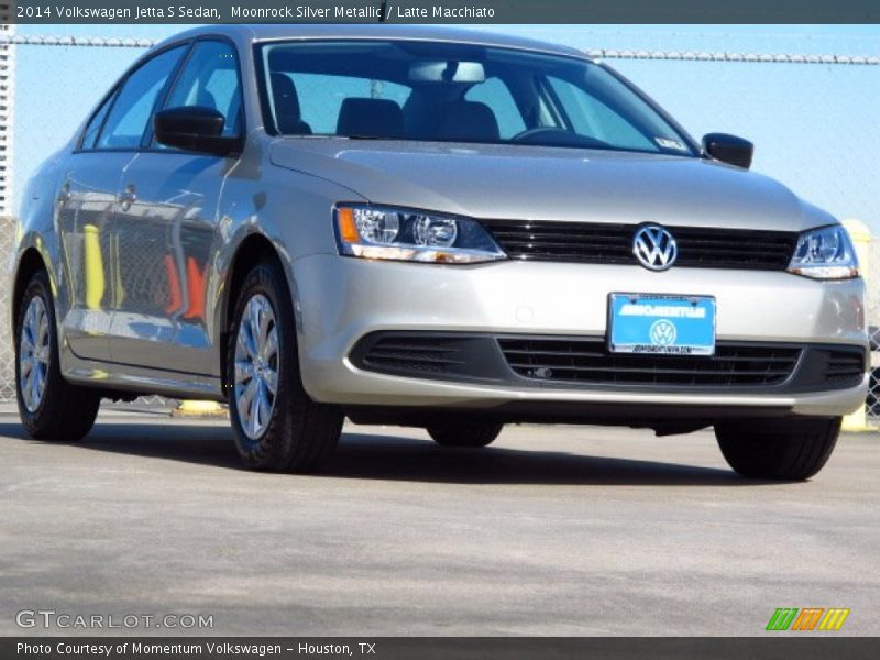 Moonrock Silver Metallic / Latte Macchiato 2014 Volkswagen Jetta S Sedan