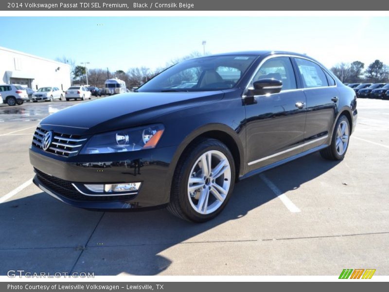 Black / Cornsilk Beige 2014 Volkswagen Passat TDI SEL Premium