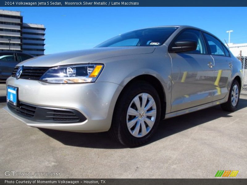Moonrock Silver Metallic / Latte Macchiato 2014 Volkswagen Jetta S Sedan