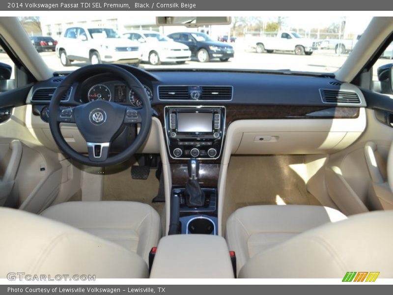 Black / Cornsilk Beige 2014 Volkswagen Passat TDI SEL Premium