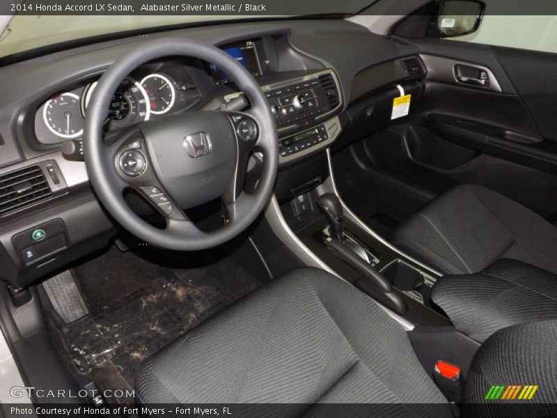 Black Interior - 2014 Accord LX Sedan 