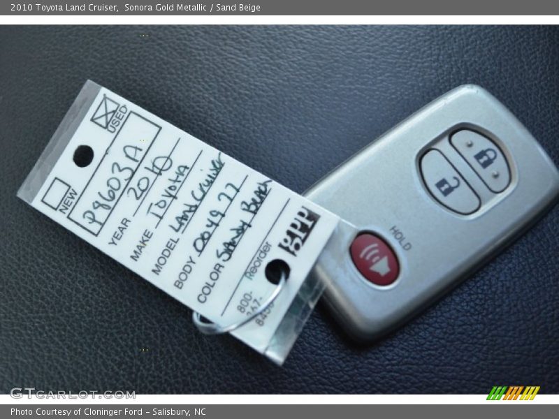 Sonora Gold Metallic / Sand Beige 2010 Toyota Land Cruiser