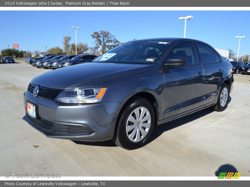 Platinum Gray Metallic / Titan Black 2014 Volkswagen Jetta S Sedan