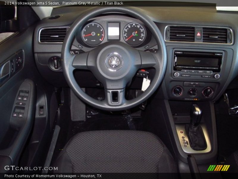 Platinum Gray Metallic / Titan Black 2014 Volkswagen Jetta S Sedan