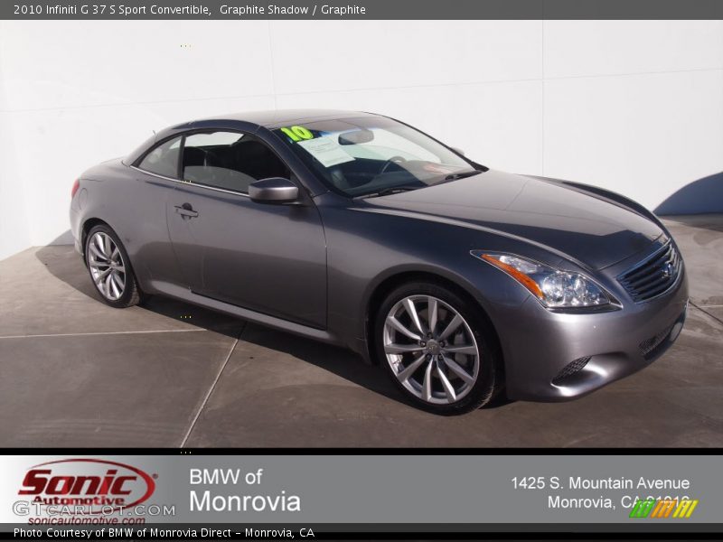 Graphite Shadow / Graphite 2010 Infiniti G 37 S Sport Convertible