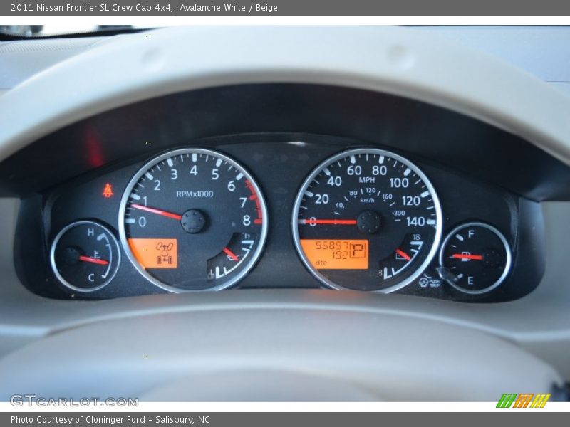  2011 Frontier SL Crew Cab 4x4 SL Crew Cab 4x4 Gauges
