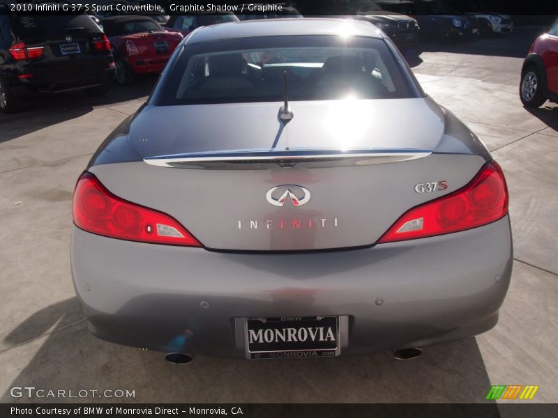 Graphite Shadow / Graphite 2010 Infiniti G 37 S Sport Convertible