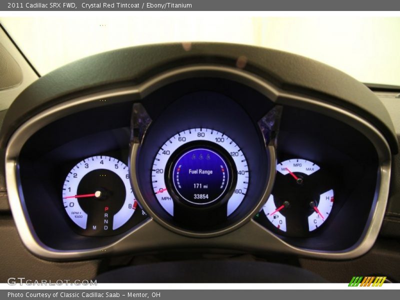 Crystal Red Tintcoat / Ebony/Titanium 2011 Cadillac SRX FWD