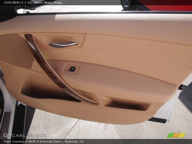 Alpine White / Beige 2008 BMW X3 3.0si