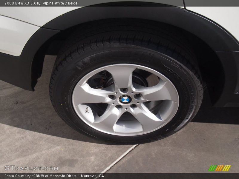 Alpine White / Beige 2008 BMW X3 3.0si