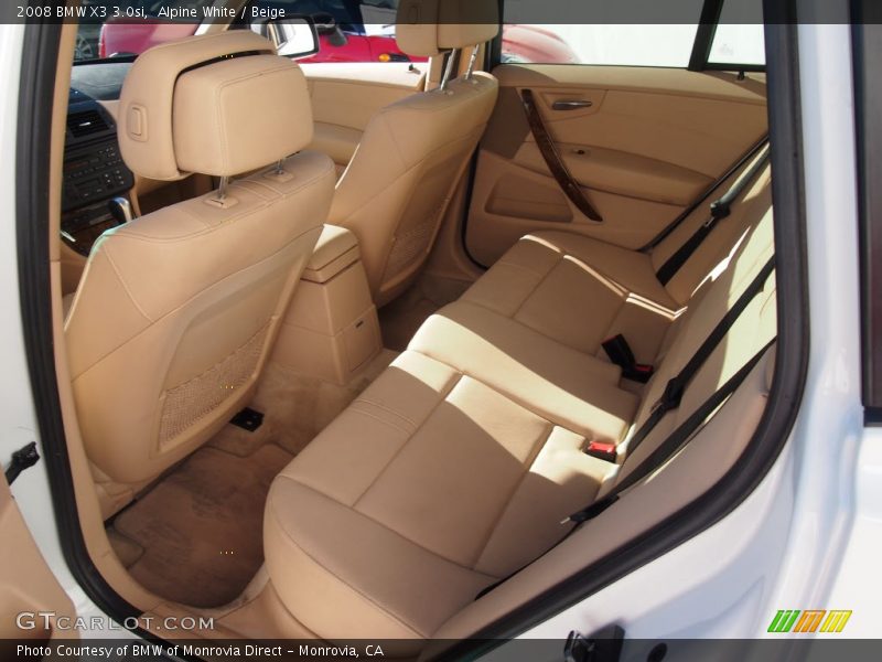 Alpine White / Beige 2008 BMW X3 3.0si