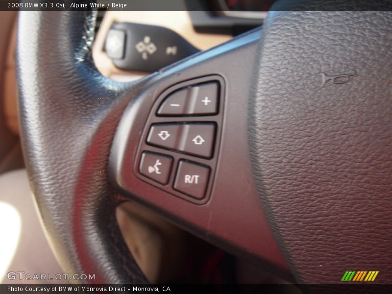 Alpine White / Beige 2008 BMW X3 3.0si