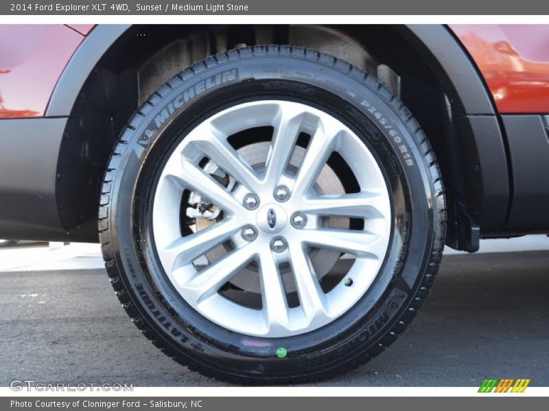 Sunset / Medium Light Stone 2014 Ford Explorer XLT 4WD