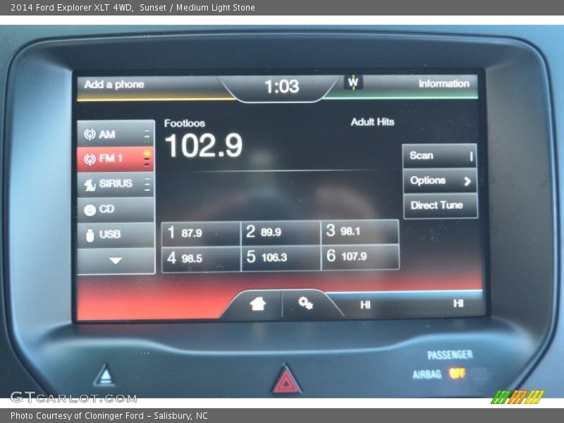 Sunset / Medium Light Stone 2014 Ford Explorer XLT 4WD
