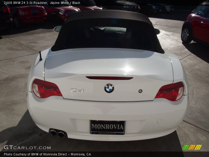 Alpine White / Black 2008 BMW Z4 3.0i Roadster