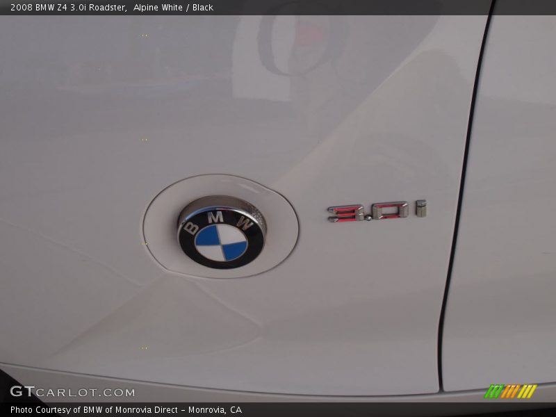 Alpine White / Black 2008 BMW Z4 3.0i Roadster