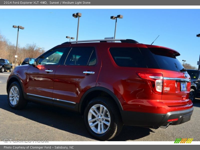 Sunset / Medium Light Stone 2014 Ford Explorer XLT 4WD