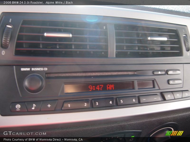 Alpine White / Black 2008 BMW Z4 3.0i Roadster
