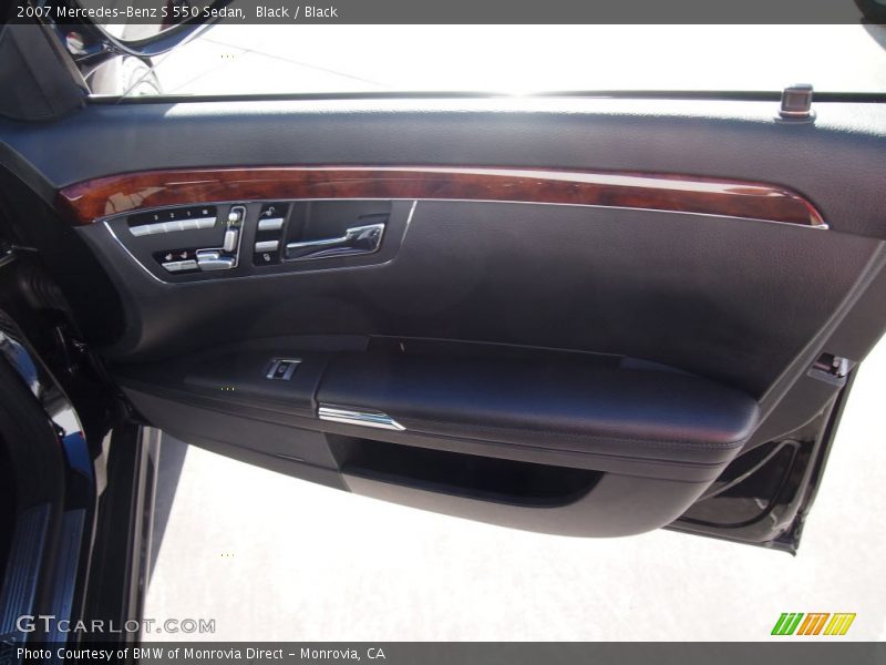 Black / Black 2007 Mercedes-Benz S 550 Sedan