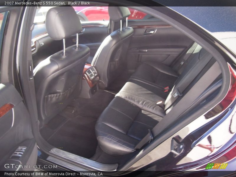 Black / Black 2007 Mercedes-Benz S 550 Sedan