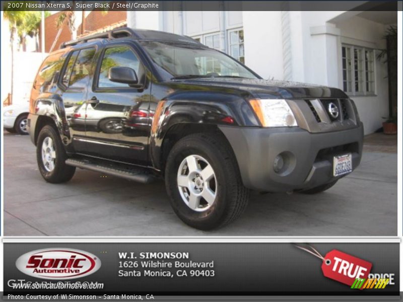 Super Black / Steel/Graphite 2007 Nissan Xterra S