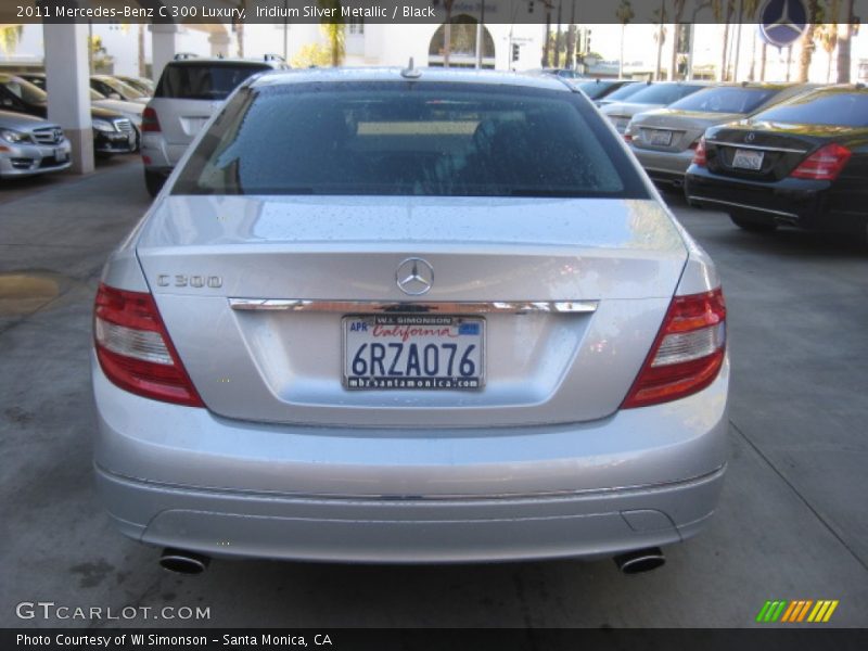 Iridium Silver Metallic / Black 2011 Mercedes-Benz C 300 Luxury