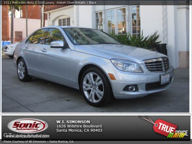 Iridium Silver Metallic / Black 2011 Mercedes-Benz C 300 Luxury