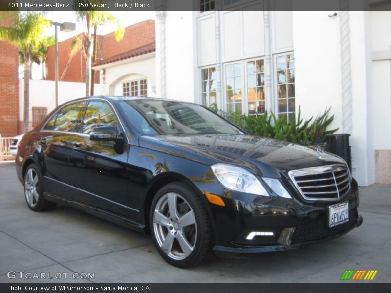 Black / Black 2011 Mercedes-Benz E 350 Sedan