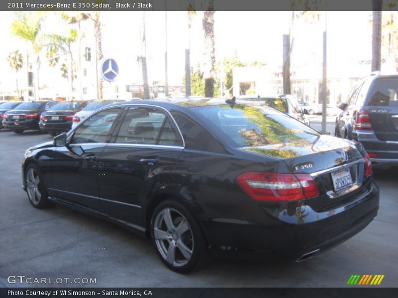 Black / Black 2011 Mercedes-Benz E 350 Sedan