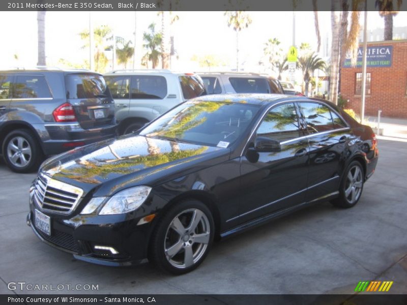 Black / Black 2011 Mercedes-Benz E 350 Sedan