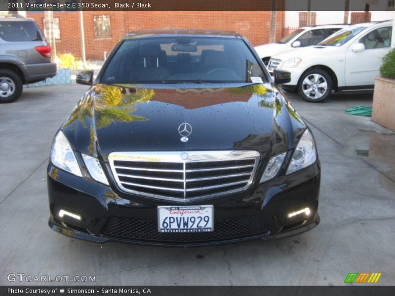 Black / Black 2011 Mercedes-Benz E 350 Sedan