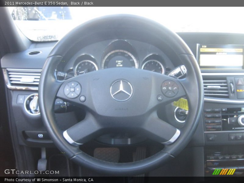 Black / Black 2011 Mercedes-Benz E 350 Sedan