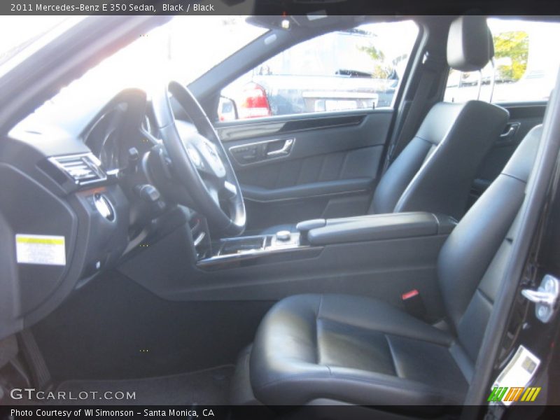 Black / Black 2011 Mercedes-Benz E 350 Sedan