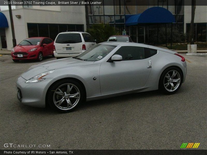 Brilliant Silver / Black Leather 2010 Nissan 370Z Touring Coupe