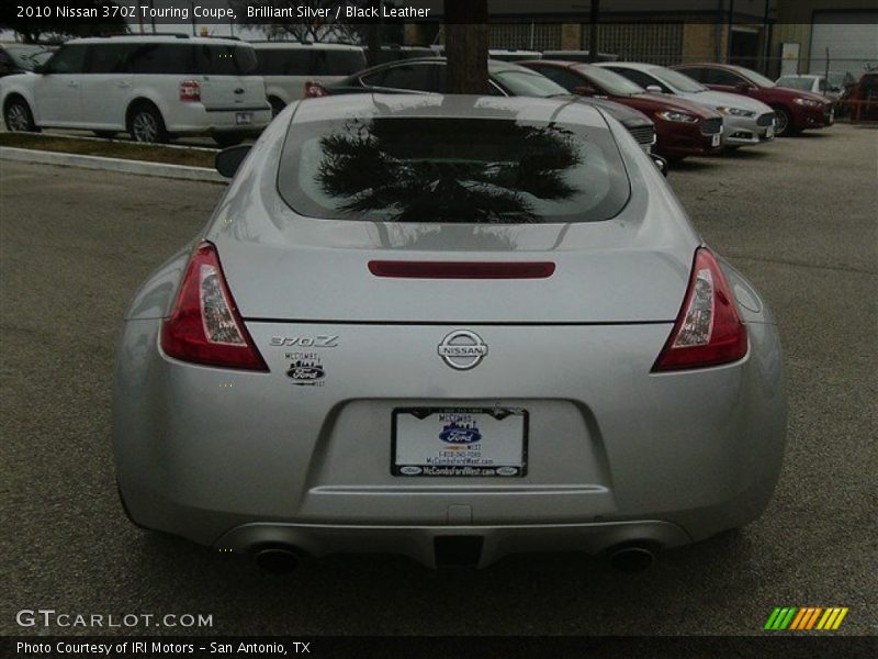 Brilliant Silver / Black Leather 2010 Nissan 370Z Touring Coupe