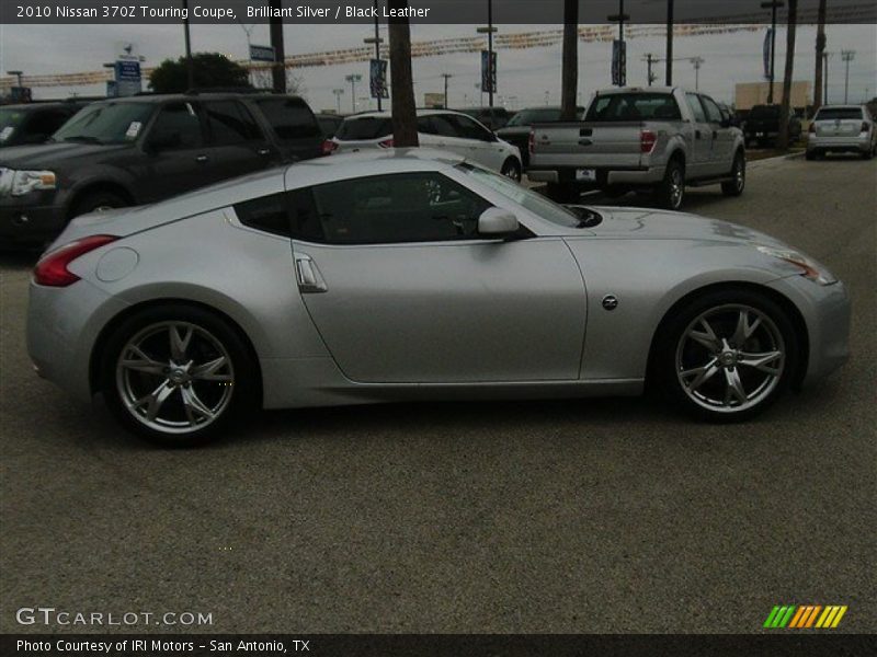 Brilliant Silver / Black Leather 2010 Nissan 370Z Touring Coupe