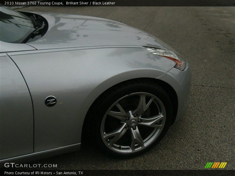 Brilliant Silver / Black Leather 2010 Nissan 370Z Touring Coupe