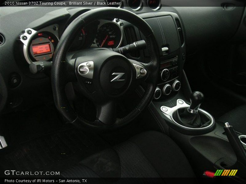 Brilliant Silver / Black Leather 2010 Nissan 370Z Touring Coupe