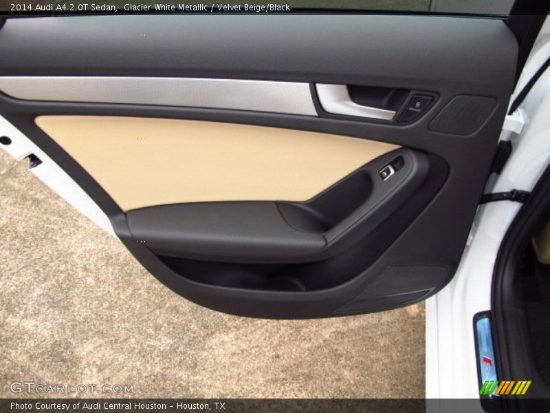 Glacier White Metallic / Velvet Beige/Black 2014 Audi A4 2.0T Sedan