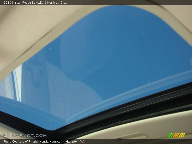 Silver Ice / Gray 2010 Nissan Rogue SL AWD
