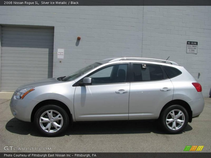 Silver Ice Metallic / Black 2008 Nissan Rogue SL