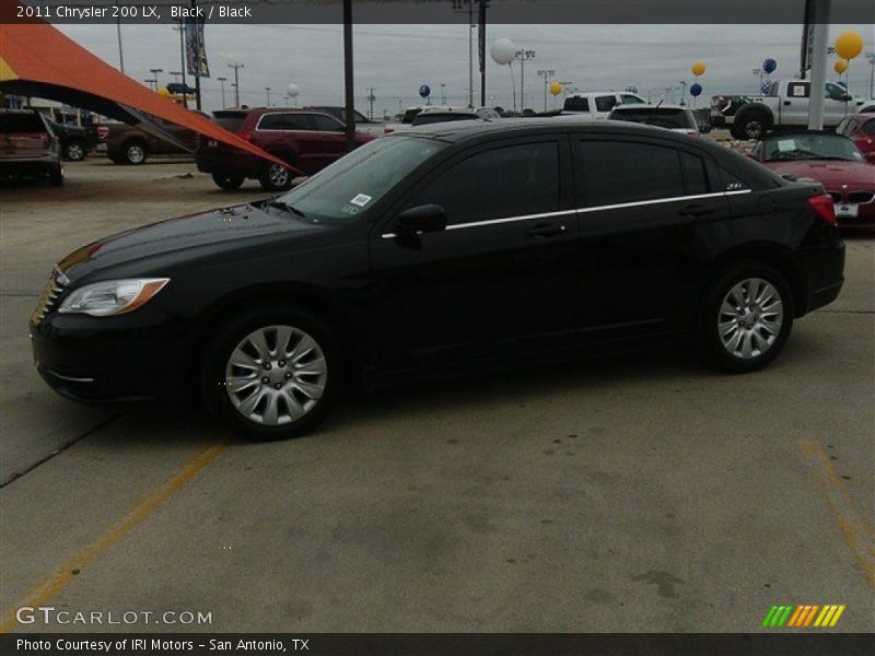 Black / Black 2011 Chrysler 200 LX